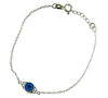 sterling silver evil eye bracelet EEBCZ006