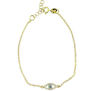 sterling silver evil eye bracelet EEBCZ5511-GP