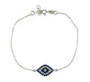 sterling silver evil eye bracelet EEBCZ5521