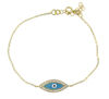 sterling silver evil eye bracelet EEBCZ5549-GP