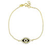sterling silver evil eye bracelet EEBCZ5556-GP