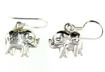 model ELE2261 elephant earrings larger view
