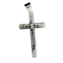 stainless steel cross pendant