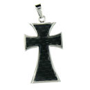 stainless steel cross pendant