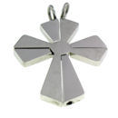 stainless steel cross pendant