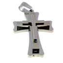 stainless steel cross pendant
