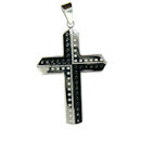 stainless steel cross pendant
