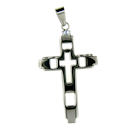 stainless steel cross pendant
