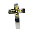stainless steel cross pendant