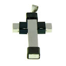 stainless steel cross pendant