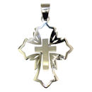 stainless steel cross pendant
