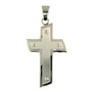 stainless steel cross pendant