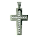 stainless steel cross pendant