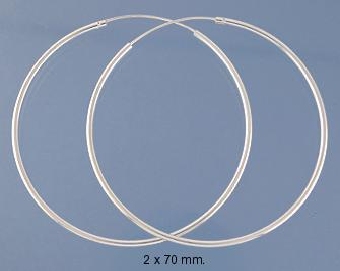 sterling silver hoop earring S2268