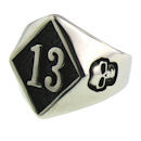 Stainless Steel skull ring SCR3043