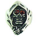 steel skull rings