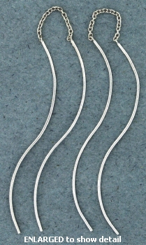 model t007 threader earring enlarged view