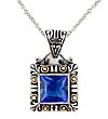 Topaz Silver Necklaces