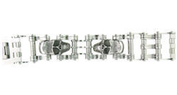 stainless steel skull bracelet WCB1001