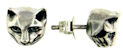sterling silver cat earrings style WCE0276