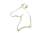sterling silver horse pendant WLPD565