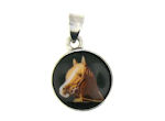 sterling silver horse pendant WLPD678