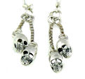 sterling silver skull earrings WSE1161