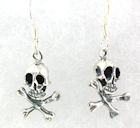 sterling silver skull earrings WSE1174